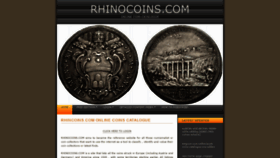 What Rhinocoins.com website looked like in 2020 (3 years ago)