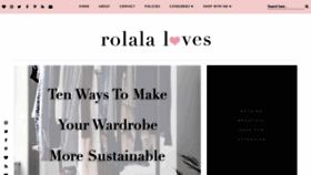 What Rolalaloves.com website looked like in 2020 (3 years ago)