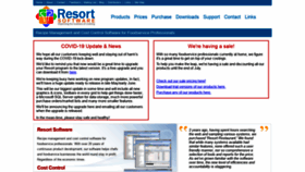 What Resortsoftware.com website looked like in 2020 (3 years ago)