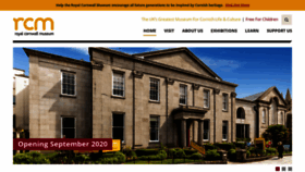 What Royalcornwallmuseum.org.uk website looked like in 2020 (3 years ago)
