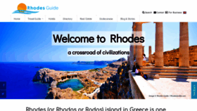 What Rhodesguide.com website looked like in 2020 (3 years ago)