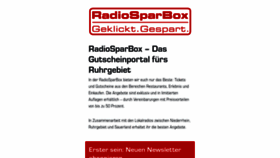 What Radiosparbox.de website looked like in 2020 (3 years ago)