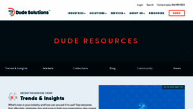 What Resources.dudesolutions.com website looked like in 2020 (3 years ago)