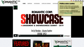 What Romantic.es website looked like in 2020 (3 years ago)