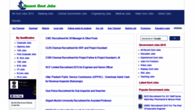 What Recentgovtjobs.com website looked like in 2020 (3 years ago)