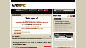 What Rapidmoviez.com website looked like in 2020 (3 years ago)