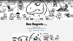 What Rexregrets.com website looked like in 2020 (3 years ago)