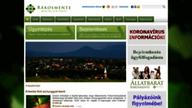What Rakosmente.hu website looked like in 2020 (3 years ago)