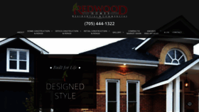 What Redwoodhomes.ca website looked like in 2020 (3 years ago)