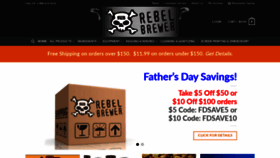 What Rebelbrewer.com website looked like in 2020 (4 years ago)