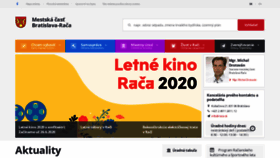 What Raca.sk website looked like in 2020 (3 years ago)