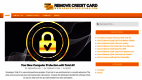 What Removecreditcard.com website looked like in 2020 (3 years ago)