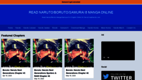 What Readnaruto.com website looked like in 2020 (3 years ago)