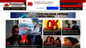 What Rondoniaovivo.com.br website looked like in 2020 (3 years ago)