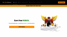 What Rbxstorm.com website looked like in 2020 (3 years ago)