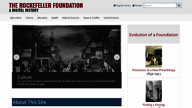 What Rockefeller100.org website looked like in 2020 (3 years ago)