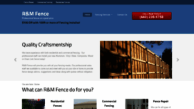 What Rmfencing.com website looked like in 2020 (3 years ago)
