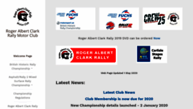What Rogeralbertclarkrally.org website looked like in 2020 (3 years ago)