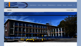 What Riesener-gymnasium.de website looked like in 2020 (3 years ago)