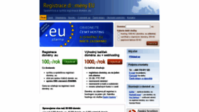 What Registrace-domeny-eu.cz website looked like in 2020 (3 years ago)