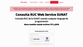 What Ruc.com.pe website looked like in 2020 (3 years ago)