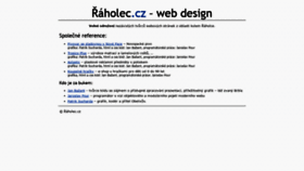 What Raholec.cz website looked like in 2020 (3 years ago)