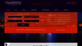 What Royaldocks.com website looked like in 2020 (3 years ago)