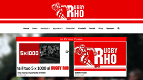 What Rugbyrho.it website looked like in 2020 (3 years ago)