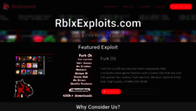What Rblxexploits.com website looked like in 2020 (3 years ago)