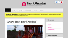 What Rentagrandma.com website looked like in 2020 (3 years ago)