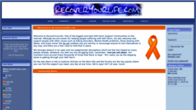 What Recoveryourlife.com website looked like in 2020 (3 years ago)
