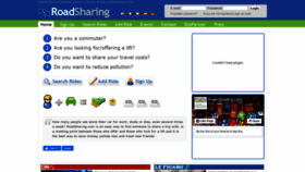 What Roadsharing.com website looked like in 2020 (3 years ago)
