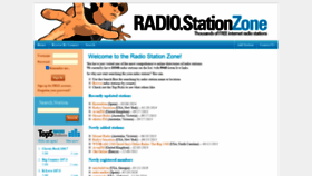 What Radiostationzone.com website looked like in 2020 (3 years ago)