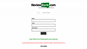 What Reviewbank.com website looked like in 2020 (3 years ago)