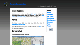 What Routeconverter.de website looked like in 2020 (3 years ago)