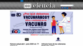 What Revistaciencia.amc.edu.mx website looked like in 2020 (3 years ago)