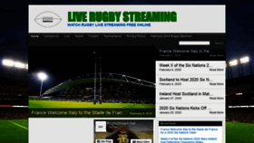 What Rugbystream.net website looked like in 2020 (3 years ago)