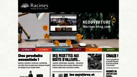 What Racines-sa.com website looked like in 2020 (3 years ago)
