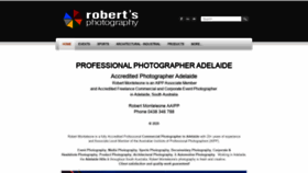 What Robertsphotography.com.au website looked like in 2020 (3 years ago)
