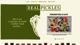 What Realpickles.com website looked like in 2020 (3 years ago)
