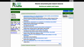 What Researchbib.com website looked like in 2020 (3 years ago)