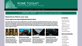 What Rometoolkit.com website looked like in 2020 (3 years ago)