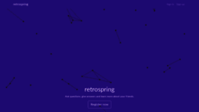 What Retrospring.net website looked like in 2020 (3 years ago)