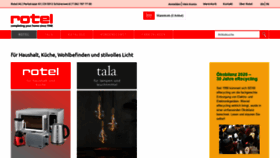 What Rotel.ch website looked like in 2020 (3 years ago)