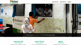 What Reliancefoundation.org website looked like in 2020 (3 years ago)