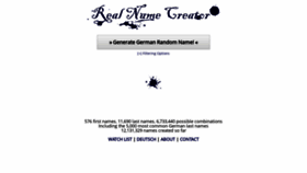 What Realnamecreator.alexjonas.de website looked like in 2020 (3 years ago)