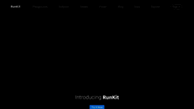 What Runkit.com website looked like in 2020 (3 years ago)