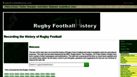 What Rugbyfootballhistory.com website looked like in 2020 (3 years ago)