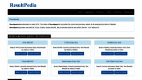 What Result-pedia.com website looked like in 2020 (3 years ago)