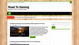 What Roadtogaming.net website looked like in 2020 (3 years ago)